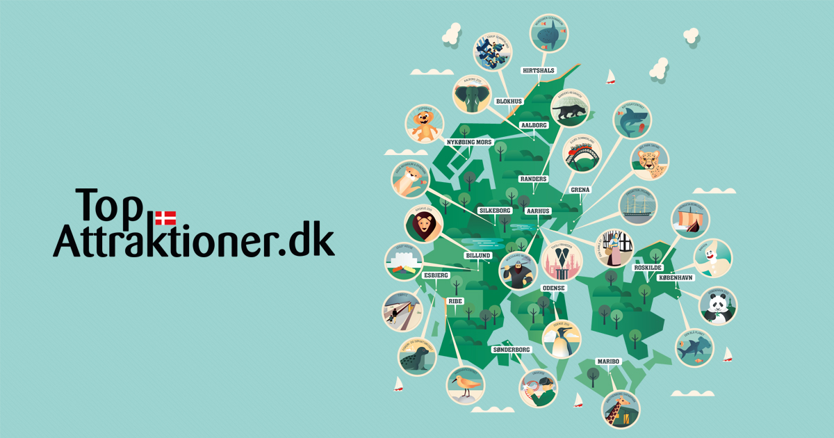 kort over attraktioner i jylland Top Attraktioner De Sjoveste Oplevelser I Hele Danmark kort over attraktioner i jylland